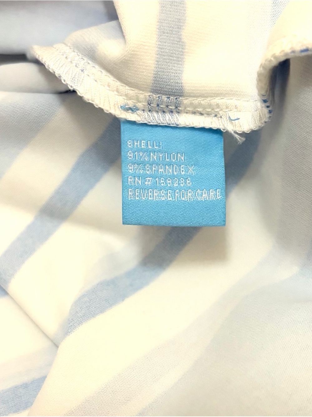 J. McLaughlin Sleeveless Sophia Dress Catalina Cloth Blue Stripe Print Sheath - Picture 9 of 10